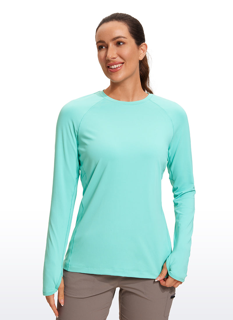 Long sleeve yoga top with thumb holes on sale