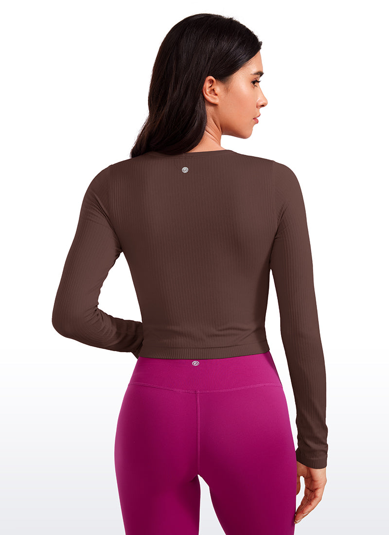 Seamless Double Lined Ribbed Long sleeve
