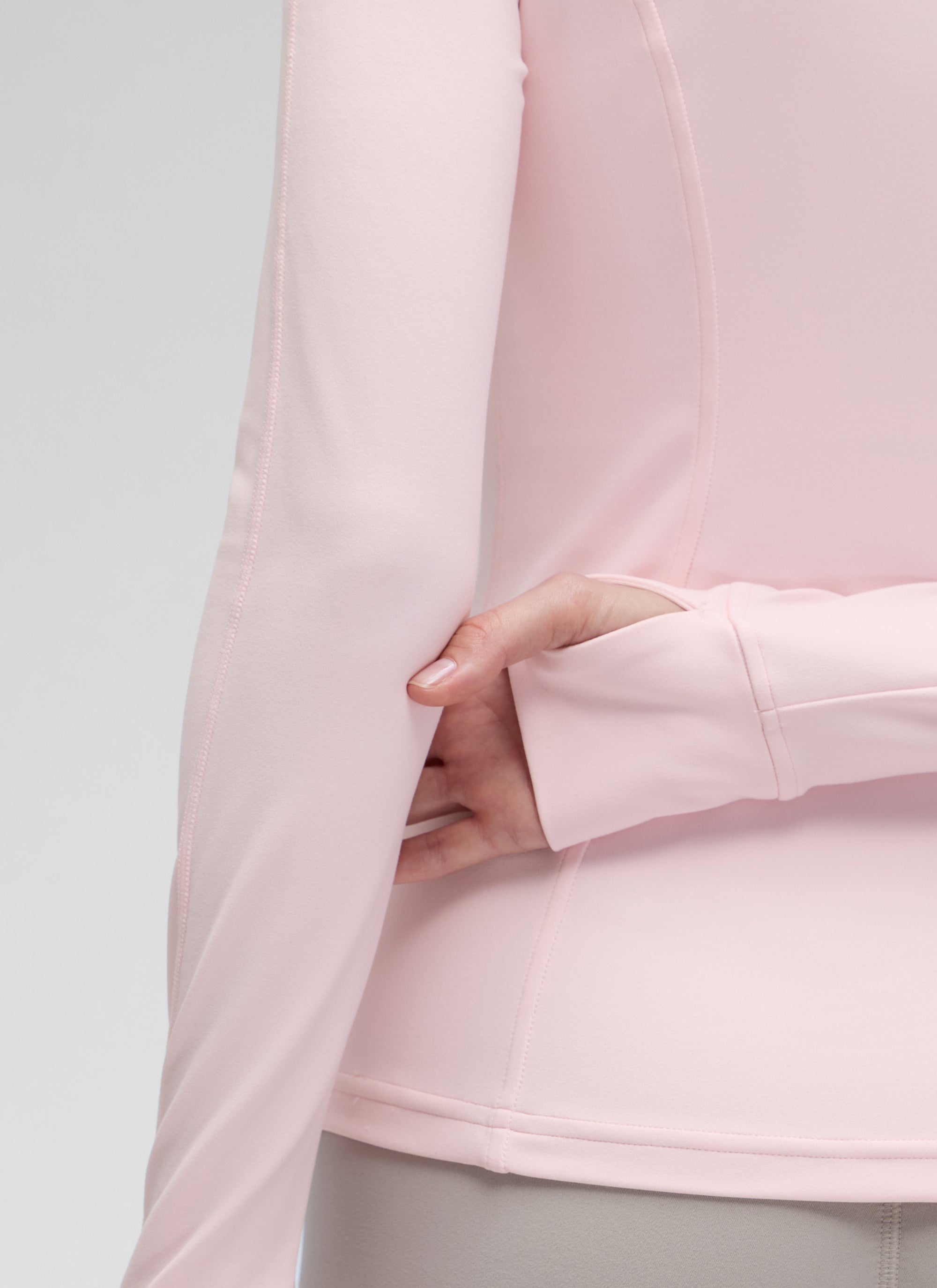 CRZ YOGA Women's Yoga Slim Fit Tops Butterluxe Full Zip Long Sleeves Viva Magenta