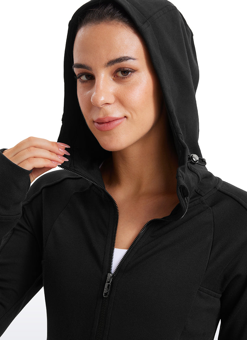 Amenity Full Zip Hoodies Thumb Holes