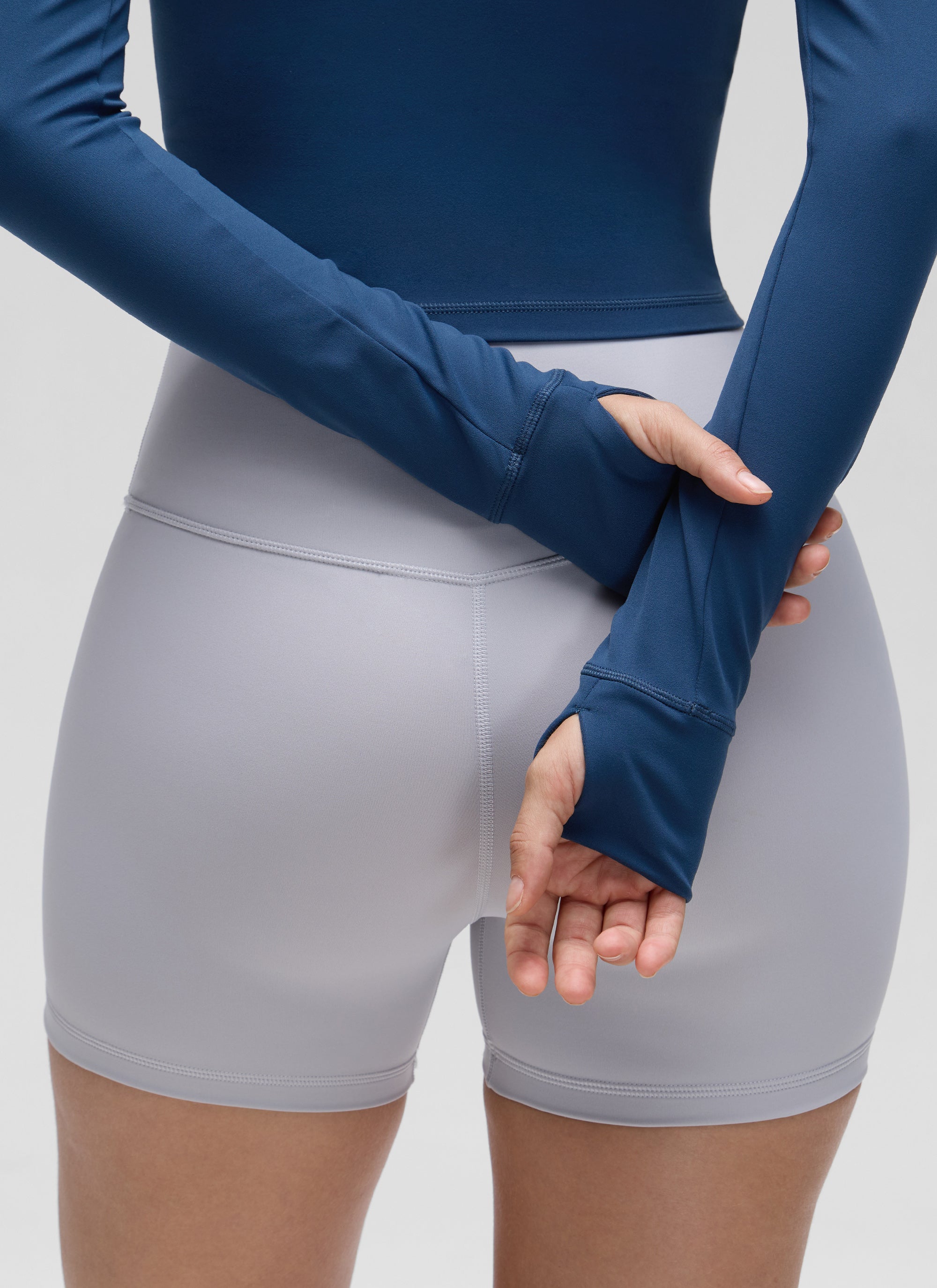 CRZ YOGA Women's Butterluxe Cropped Outerwear Full Zip Jackets