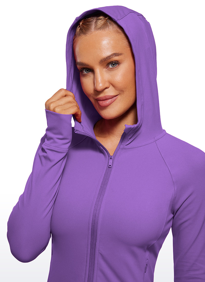 Butterluxe Full Zip Waist Length Jackets with Thumbholes