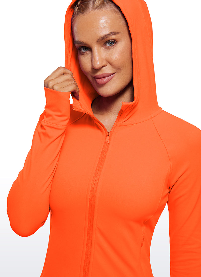 Butterluxe Full Zip Waist Length Jackets with Thumbholes