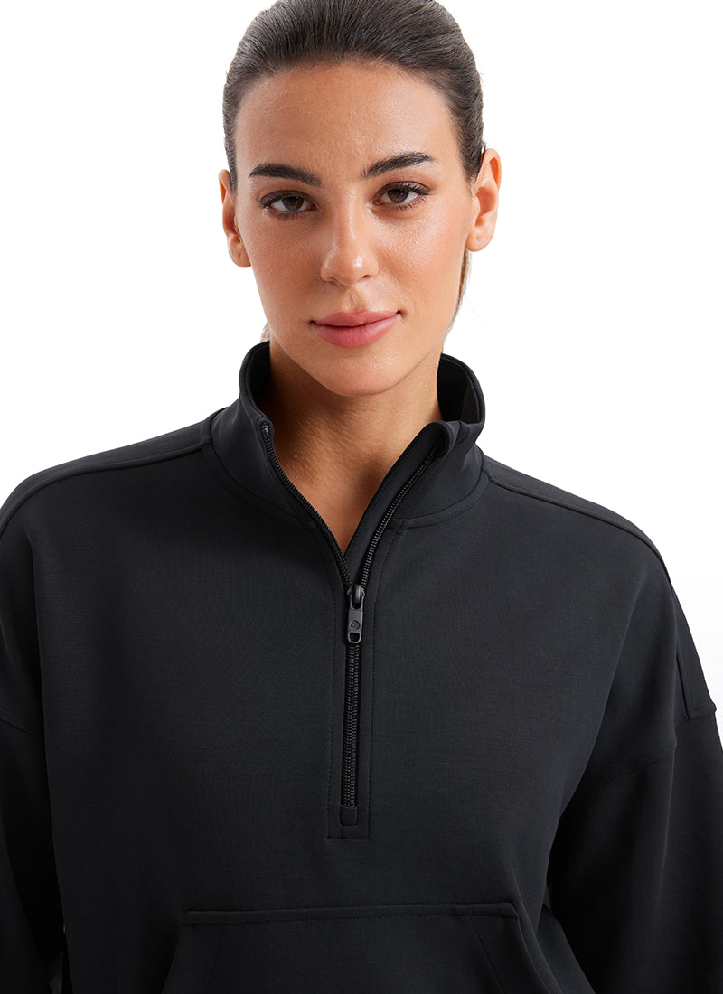 CRZ YOGA Women SoftAura Halfzip Sweatshirt Pullover Long
