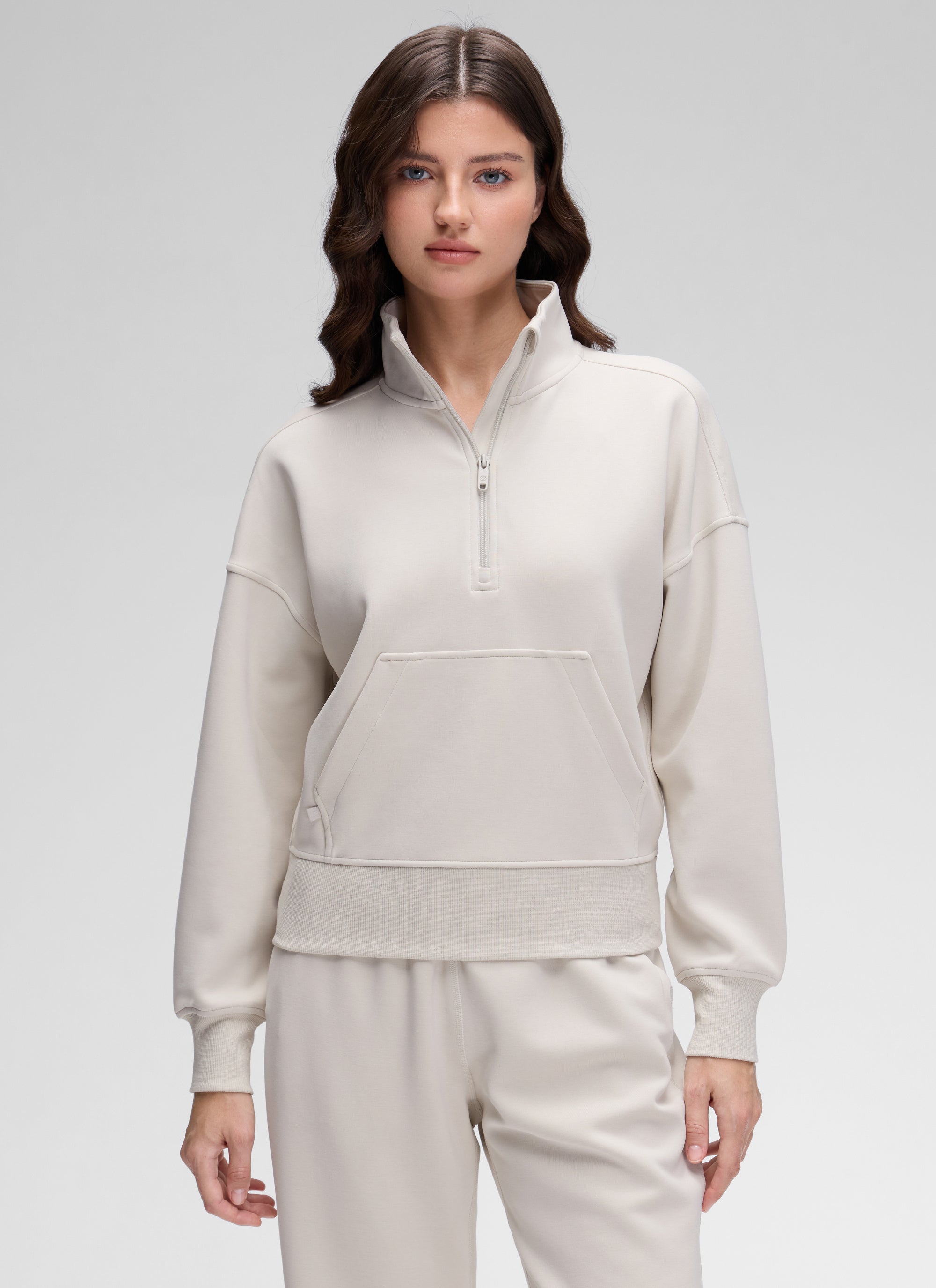 CRZ YOGA Women SoftAura Halfzip Sweatshirt Pullover Long Sleeve