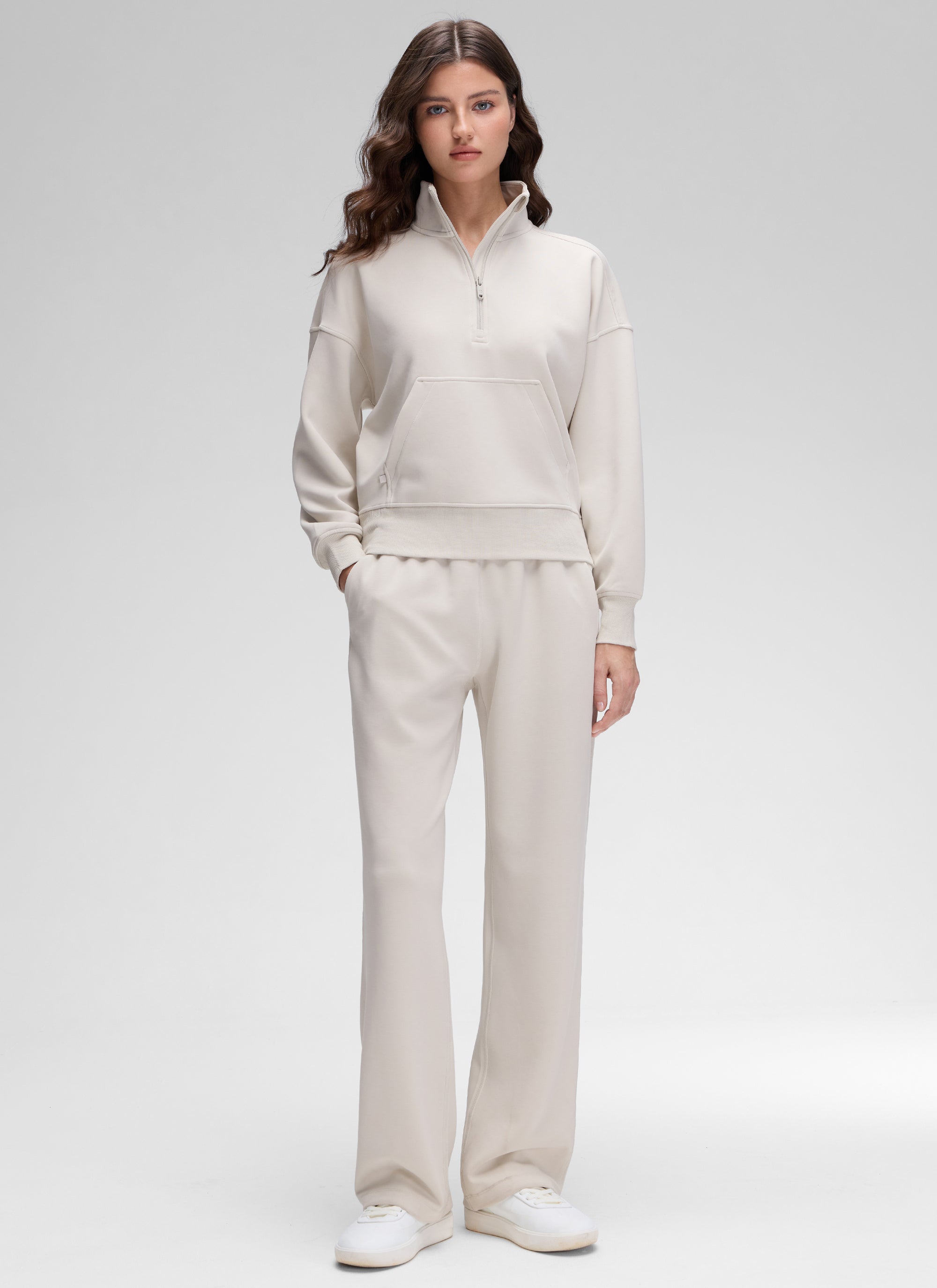 CRZ YOGA Women SoftAura Halfzip Sweatshirt Pullover Long Sleeve