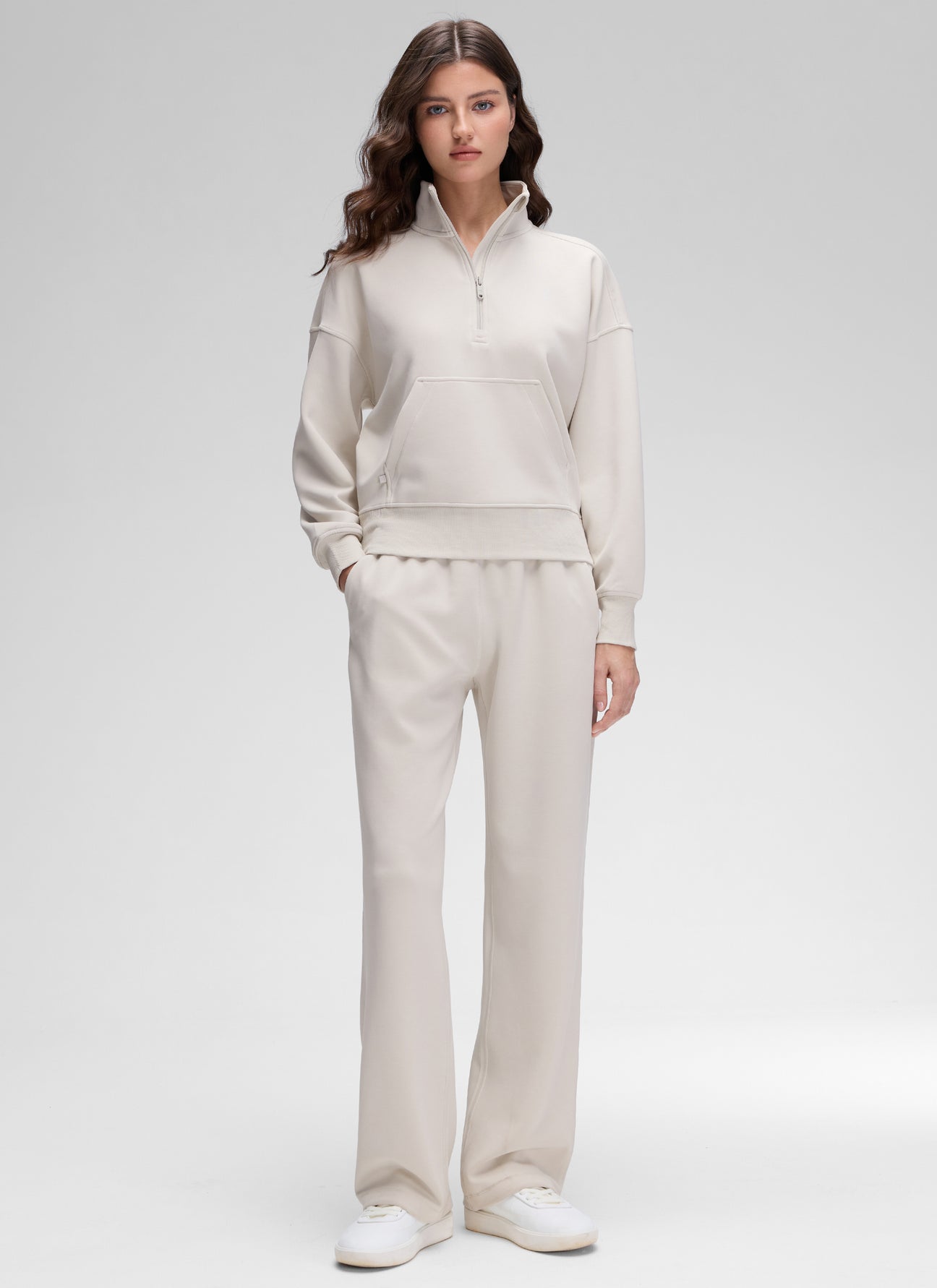 CRZ YOGA Women SoftAura Halfzip Sweatshirt Pullover Long Sleeve