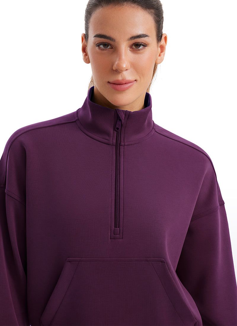 SoftAura Half Zip Pullover Sweatshirt