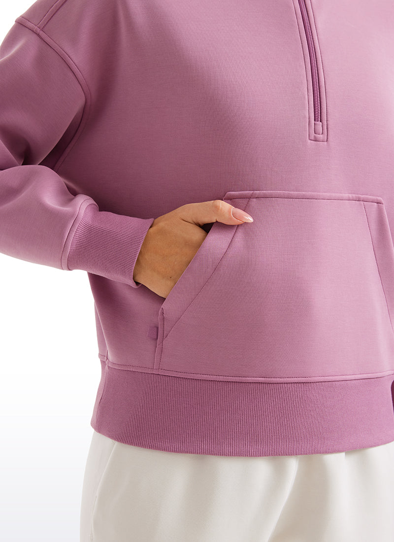 SoftAura Half Zip Pullover Sweatshirt