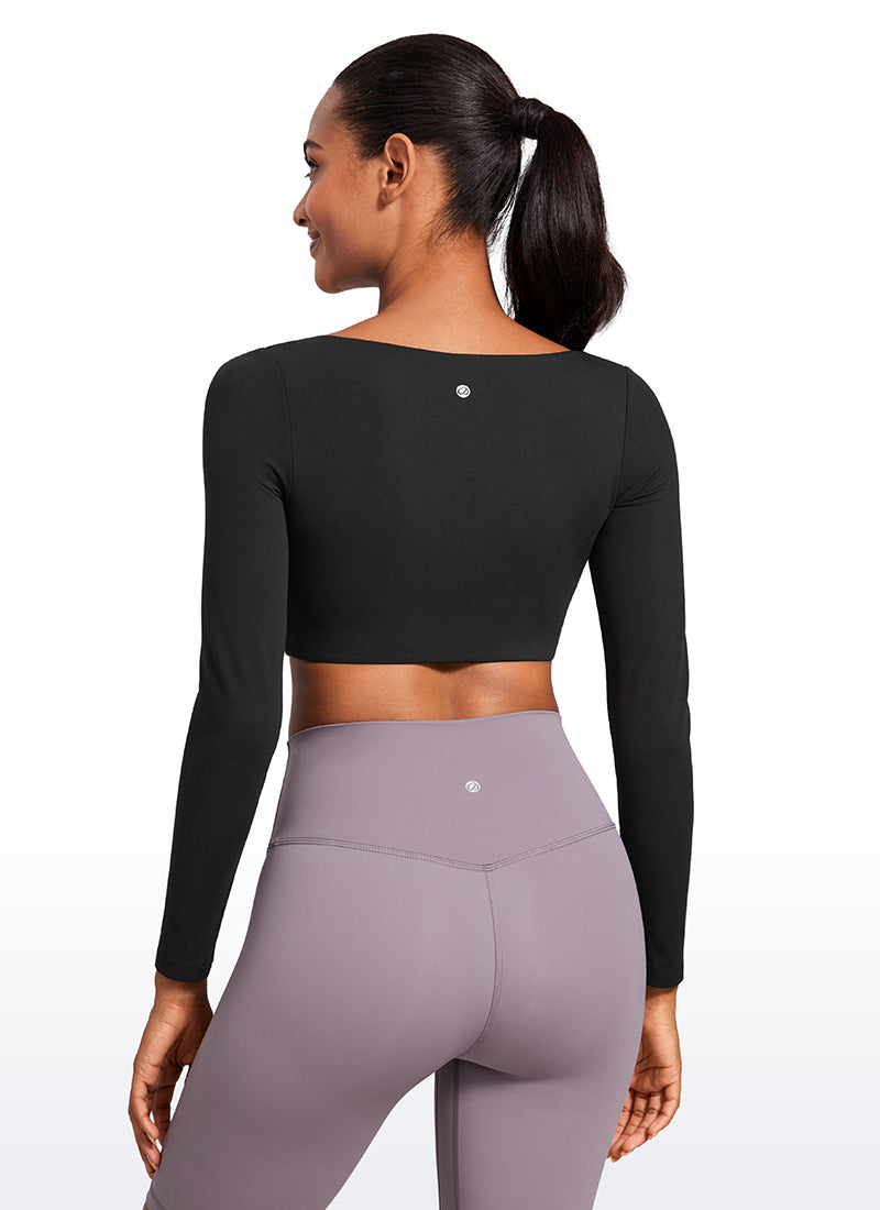 Butterluxe Double Lined Long Sleeve Cropped