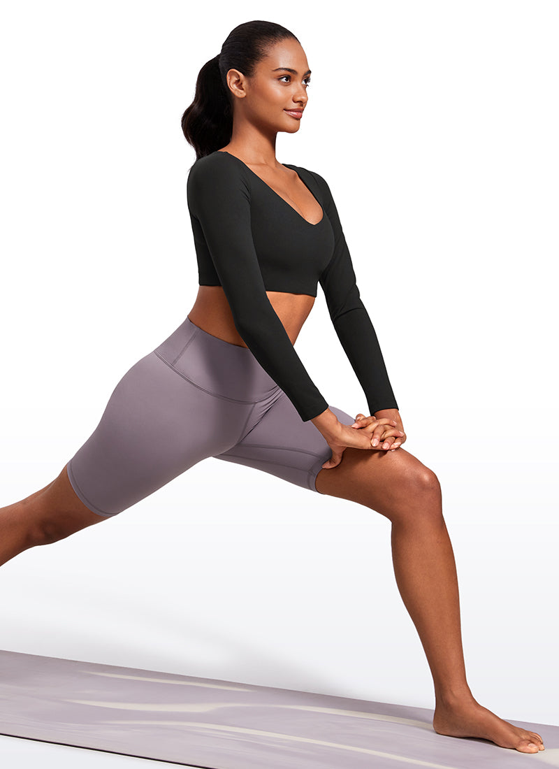 Butterluxe Double Lined Long Sleeve Cropped