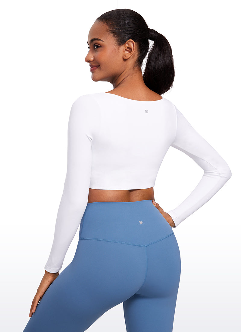 Butterluxe Double Lined Long Sleeve Cropped