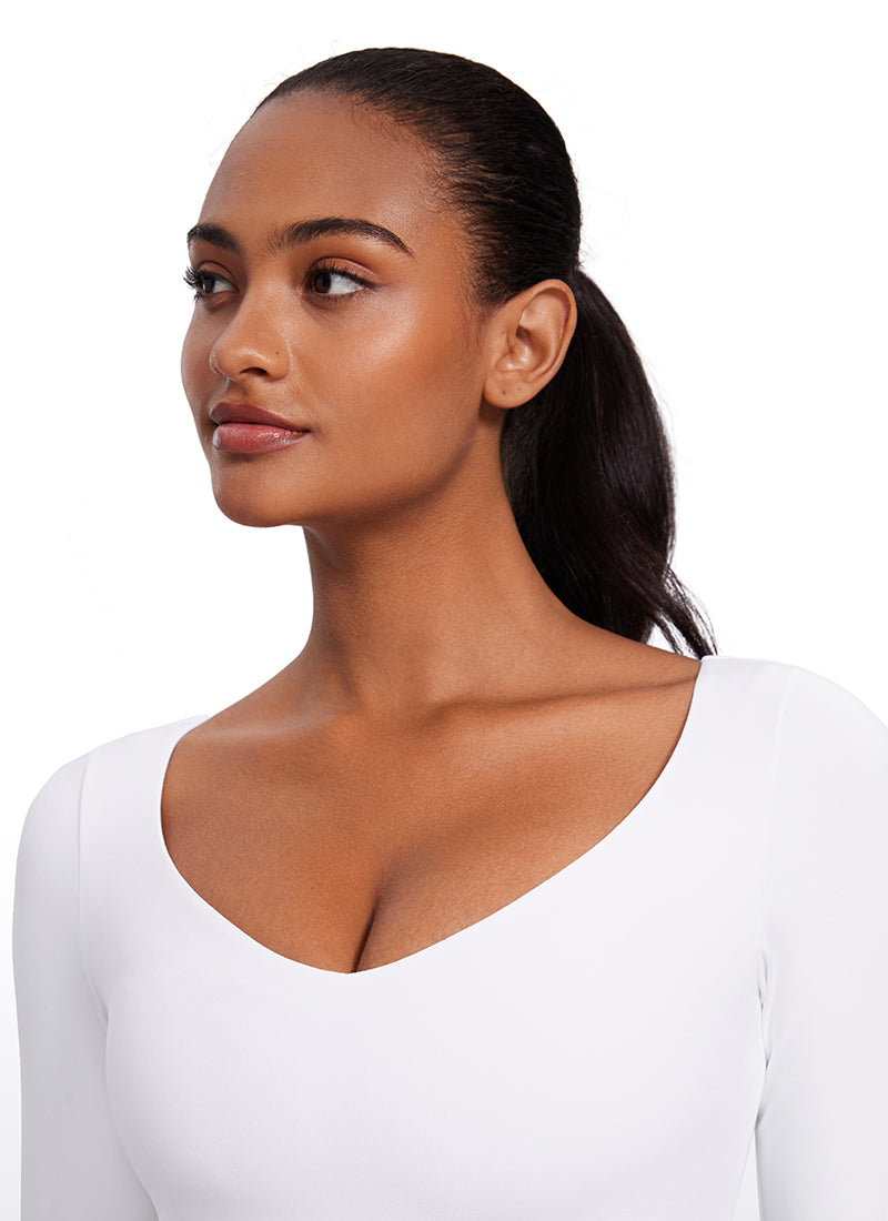Butterluxe Double Lined Long Sleeve Cropped