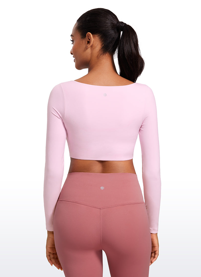 Butterluxe Double Lined Long Sleeve Cropped
