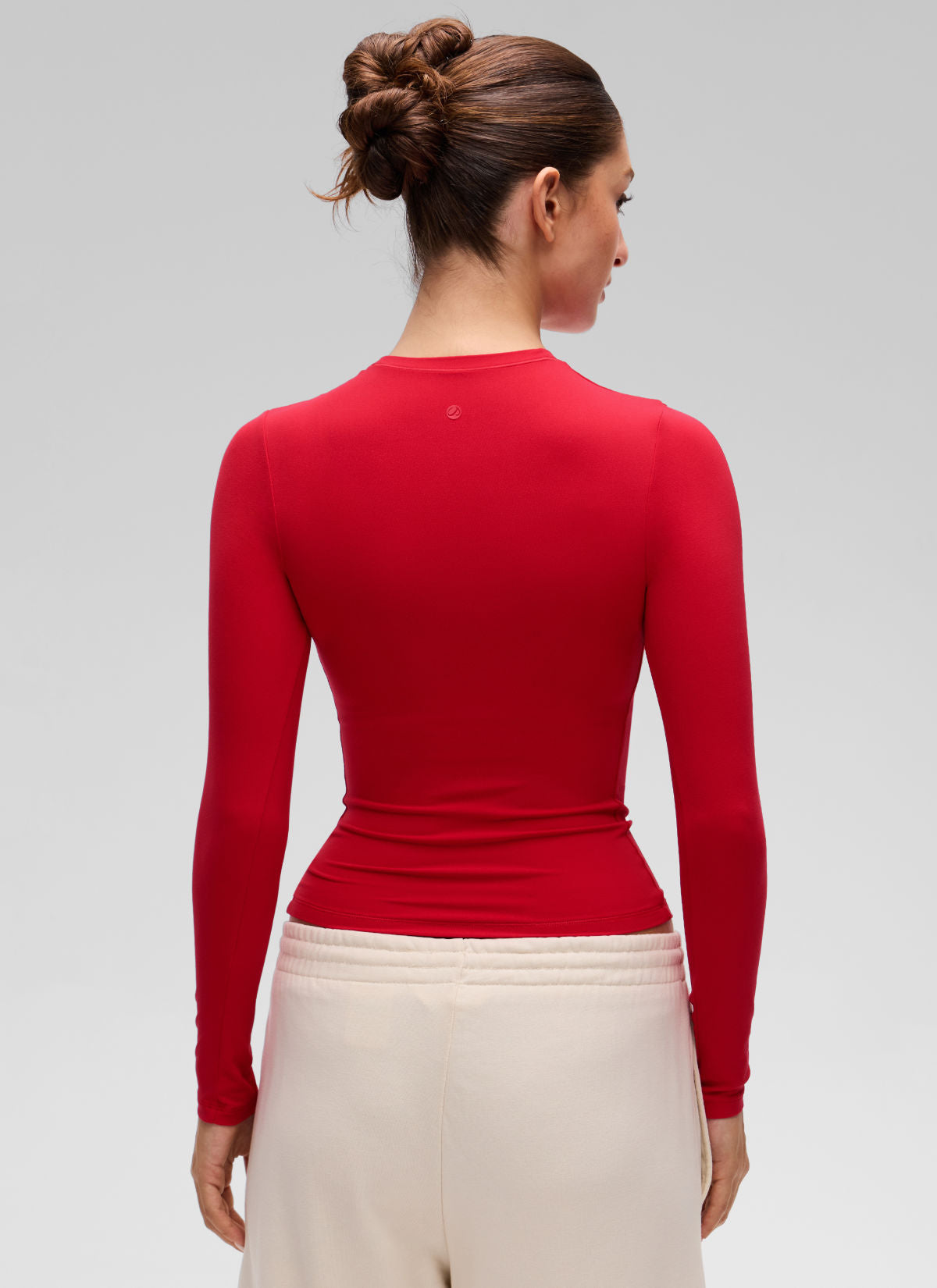 Dames glanzend T-shirt met lange mouwen dames effen kleur slim fit ademend tops yoga sportkleding kopen vanaf een prijs van 14
