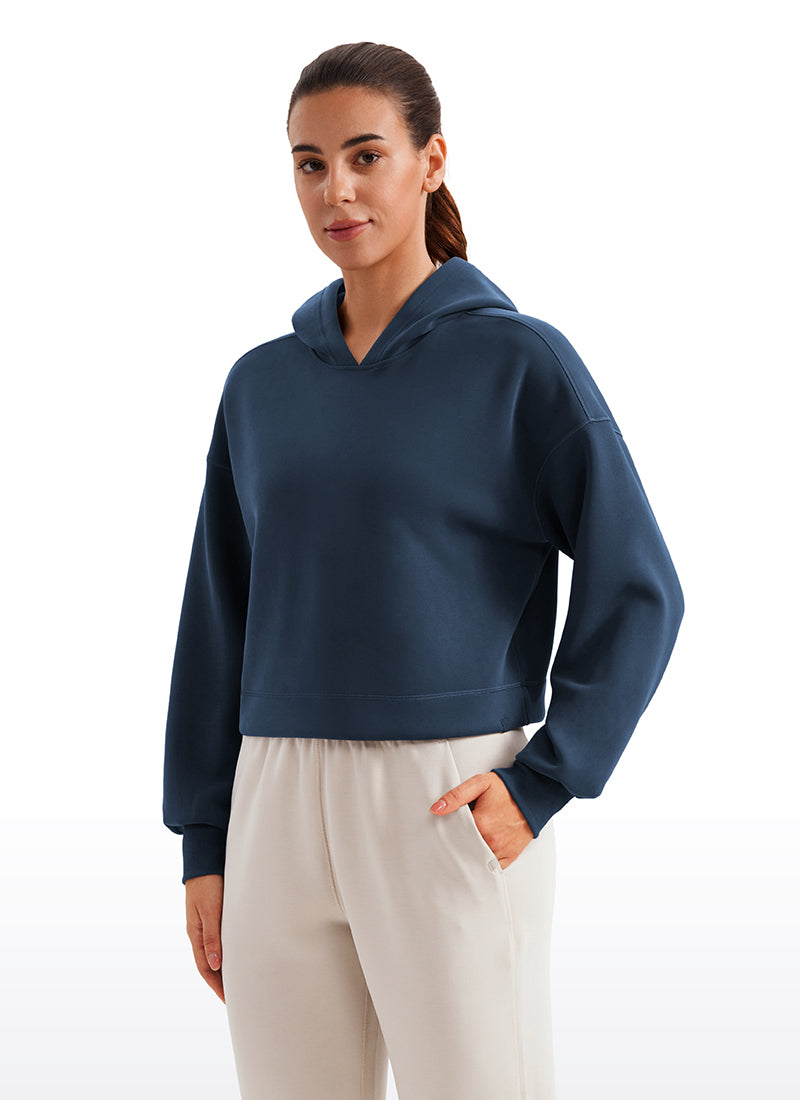 SoftAura Cropped Pullover Hoodies