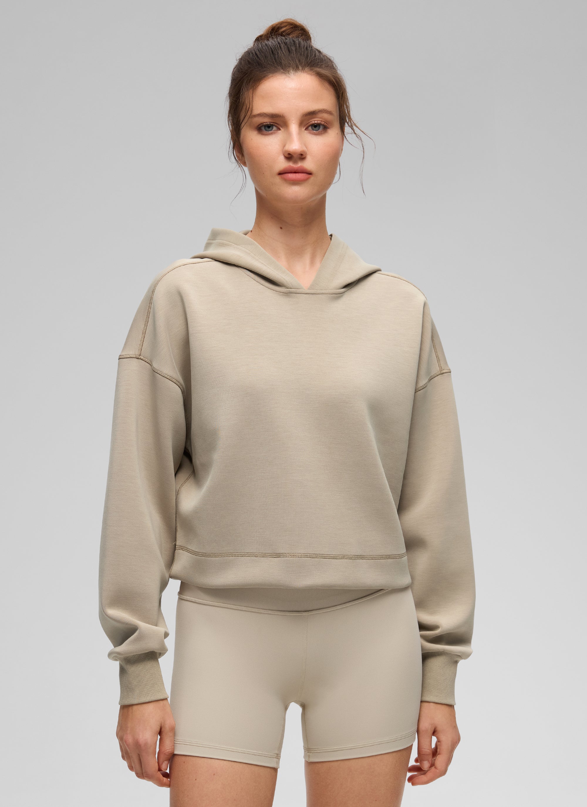 CRZ YOGA Women SoftAura Cropped Pullover Hoodis Long Sleeve – CRZ