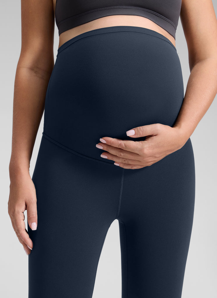 CRZ YOGA Women's Maternity Leggings Super High Rise Butterluxe 25'' True Navy