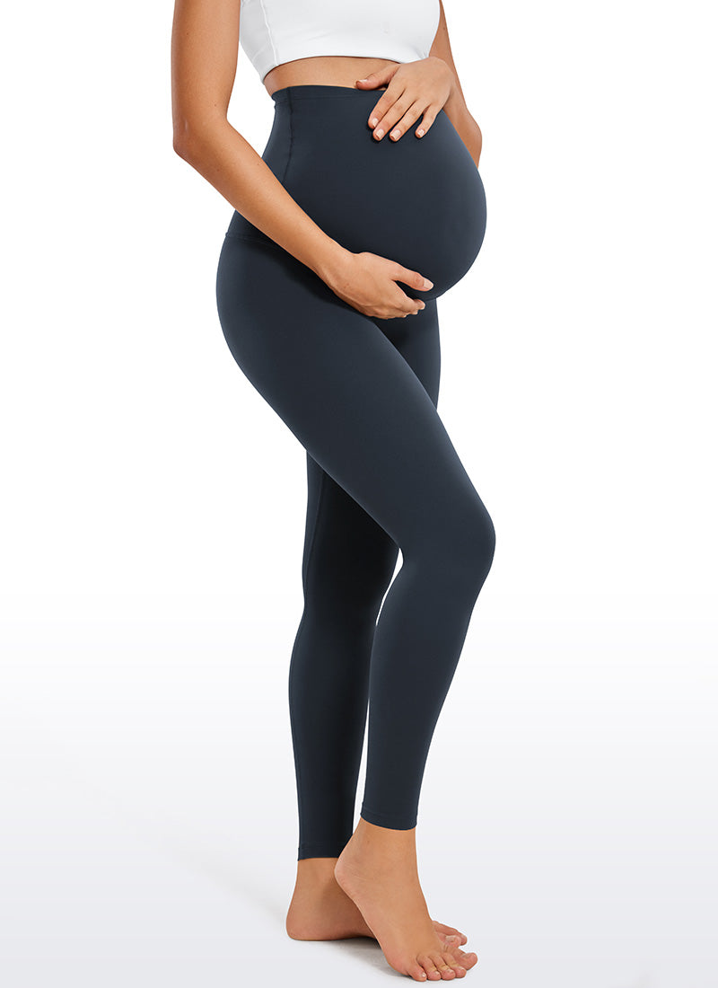 CRZ YOGA Women's Maternity Leggings Super High Rise Butterluxe 28'' True Navy