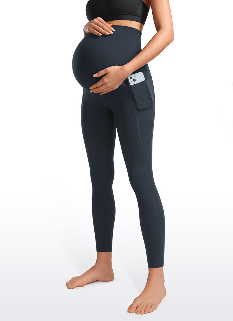 CRZ YOGA Women's Butterluxe Zwangerschapslegging 25 - Over Bump Workout Leggings Zwangerschap Zachte Buik Ondersteuning Yoga Broek Mysterieus grijs XXS CRZ YOGA Women's Butterluxe Zwangerschapslegging 25 - Over Bump Workout Leggings Zwangerschap Zachte Buik Ondersteuning Yoga Broek Mysterieus grijs XXS