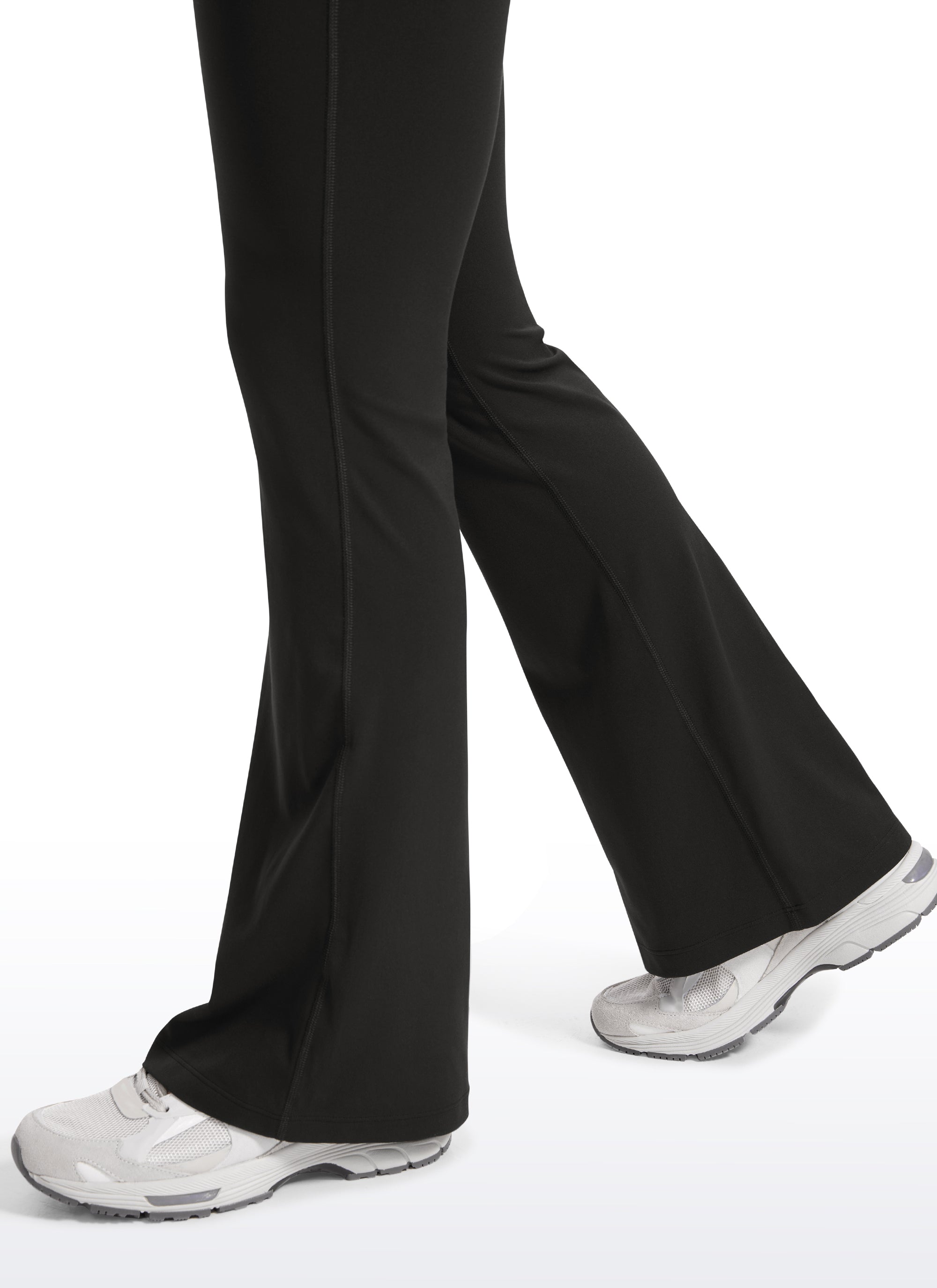 CRZ YOGA Women's Maternity Flare Leggings Pockets Butterluxe 31'' Black