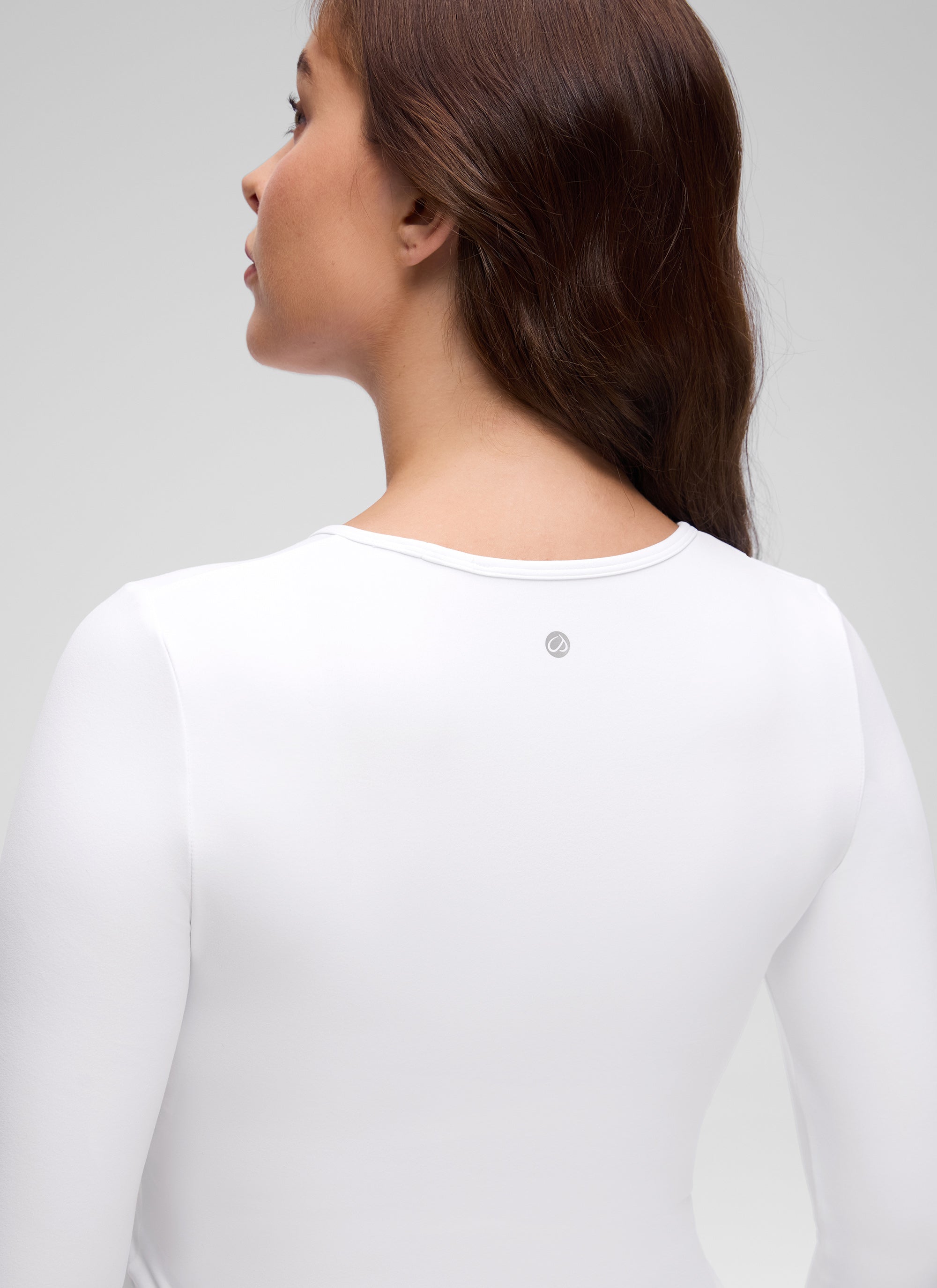 CRZ YOGA Women Butterluxe Long Sleeve Maternity Crewneck Pregnancy Top Black