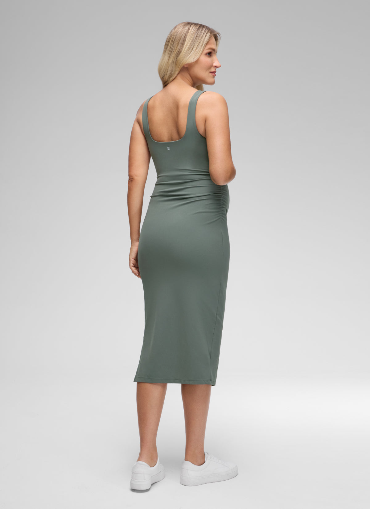 slim fit above knee dress lululemon Black V-Neck Maxi Dress main image 0