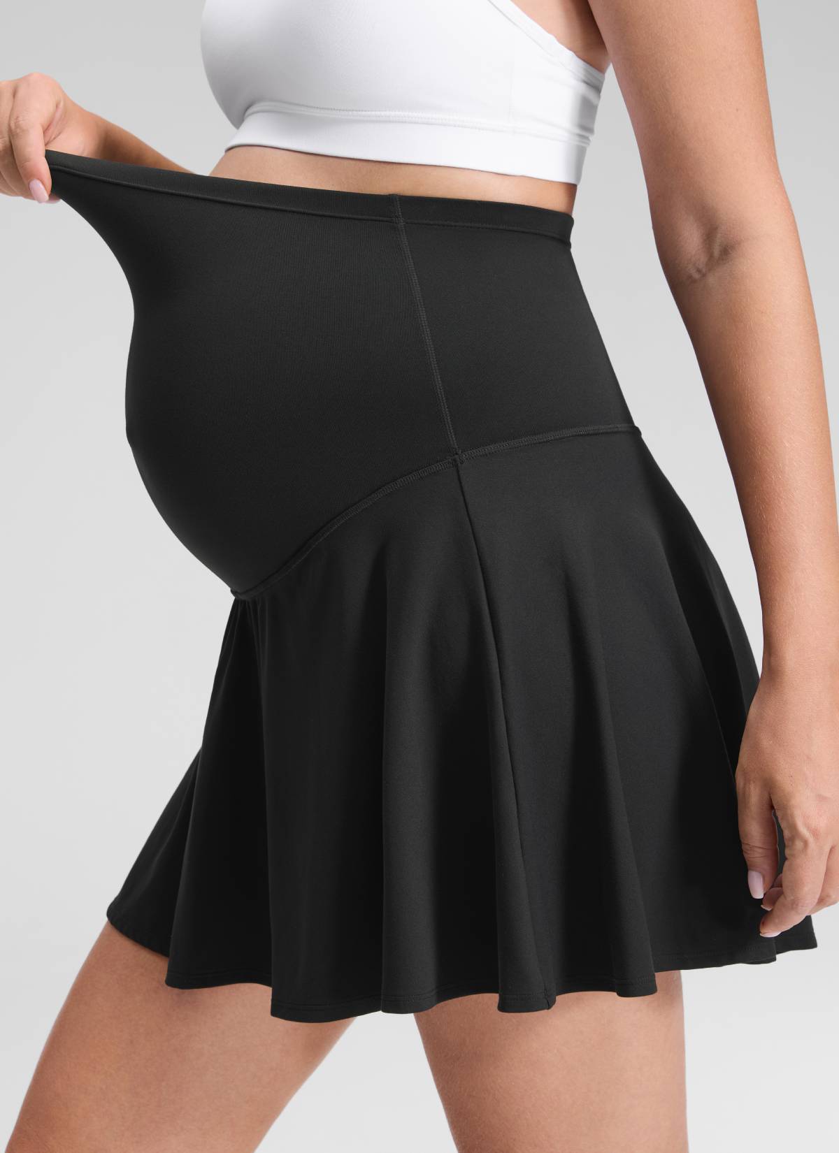 CRZ YOGA Women's Butterluxe Maternity High Waisted Flowy Tennis
