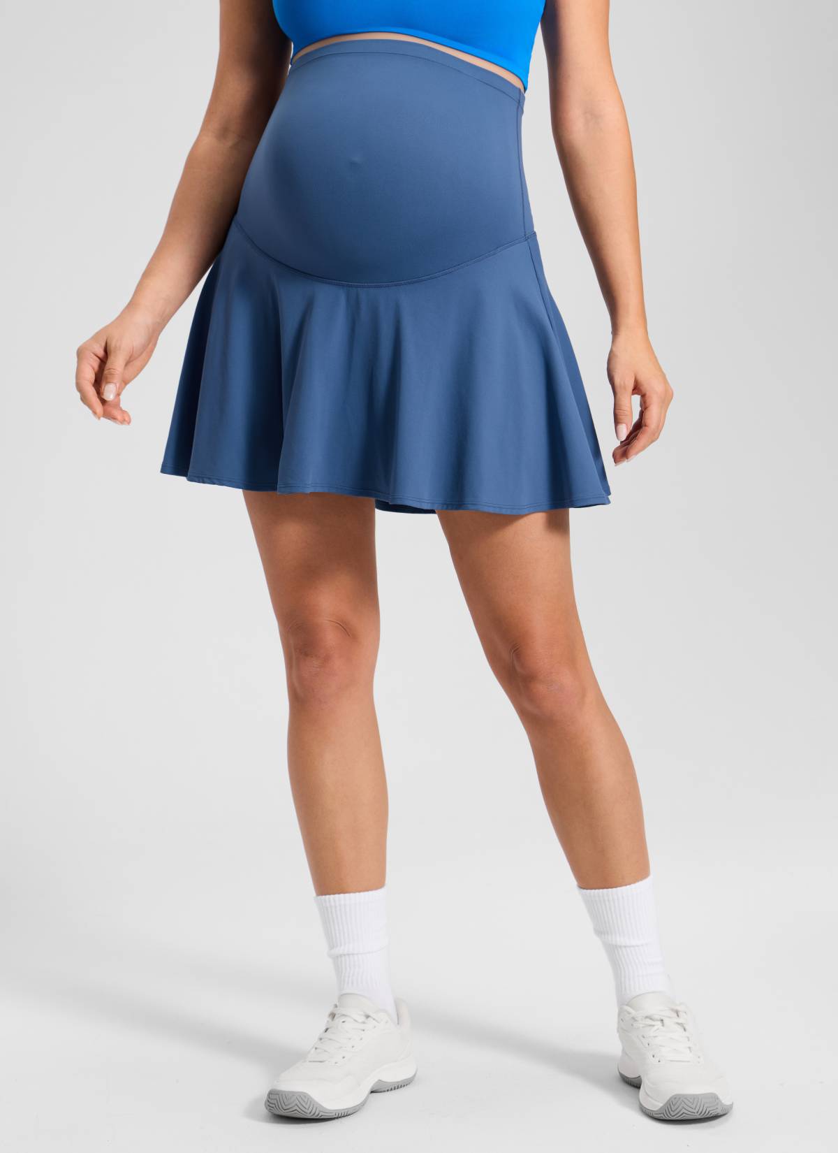 CRZ YOGA Women's Butterluxe Maternity High Waisted Flowy Tennis