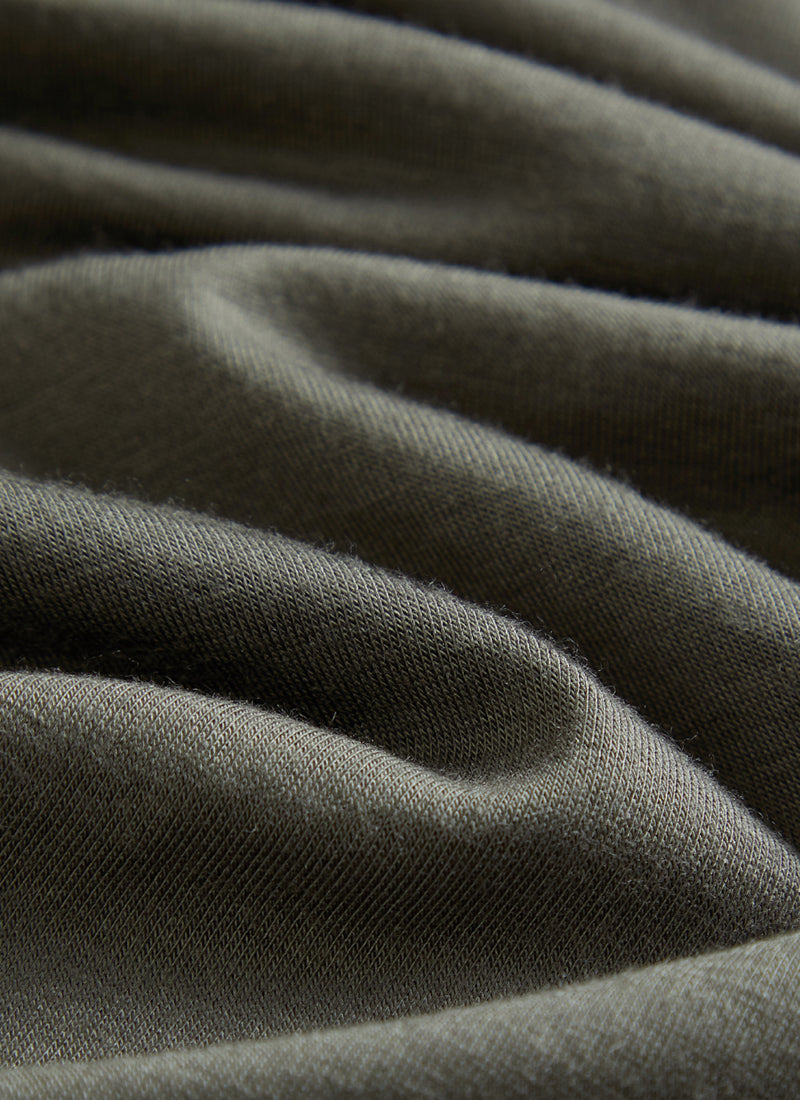 CRZ YOGA Women's Thermal Soft Base Layer Top Bottom Underwear Sets Light Army Green