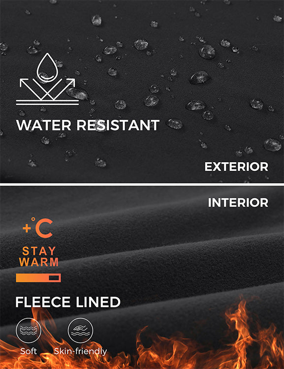 CRZ YOGA Womens Water Resistant Fleece Lined Soft Pockets Leggings 26.5" Viva Magenta