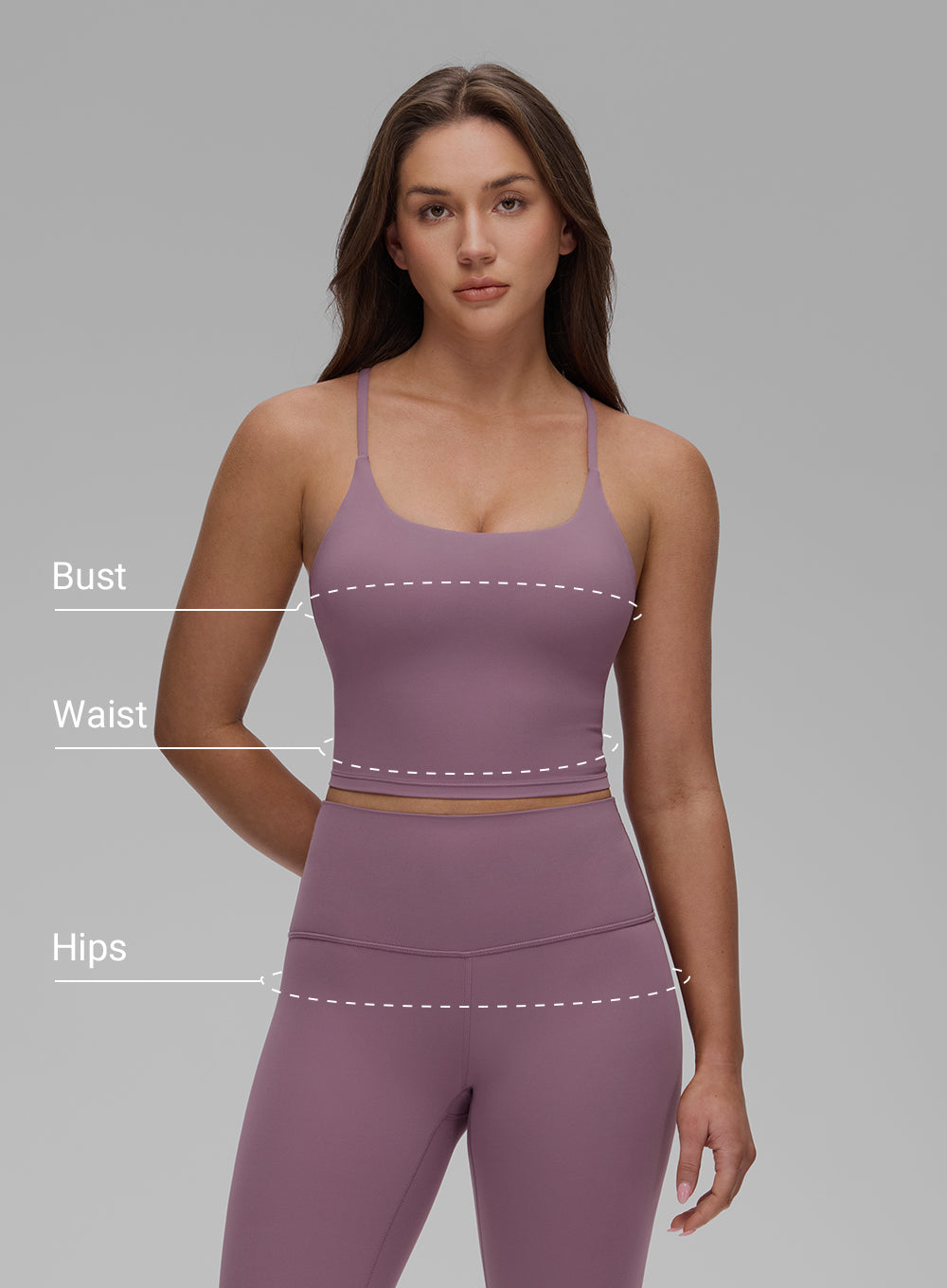 CRZ YOGA Womens Butterlift Double Lined Square Neck Yoga Sports