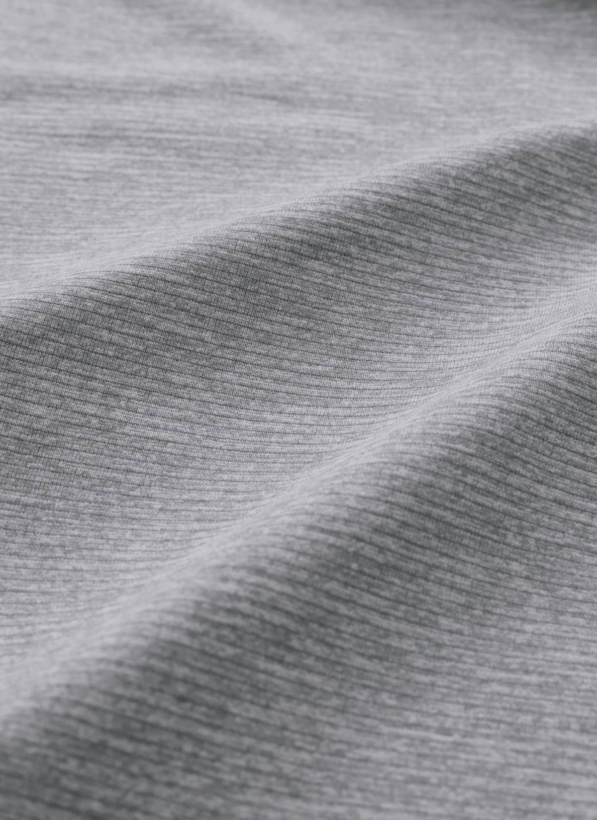 CRZ YOGA Women's Run Train Shirts Seamless Long Sleeve Waist Length Slate Grey Marl @model_info:grey