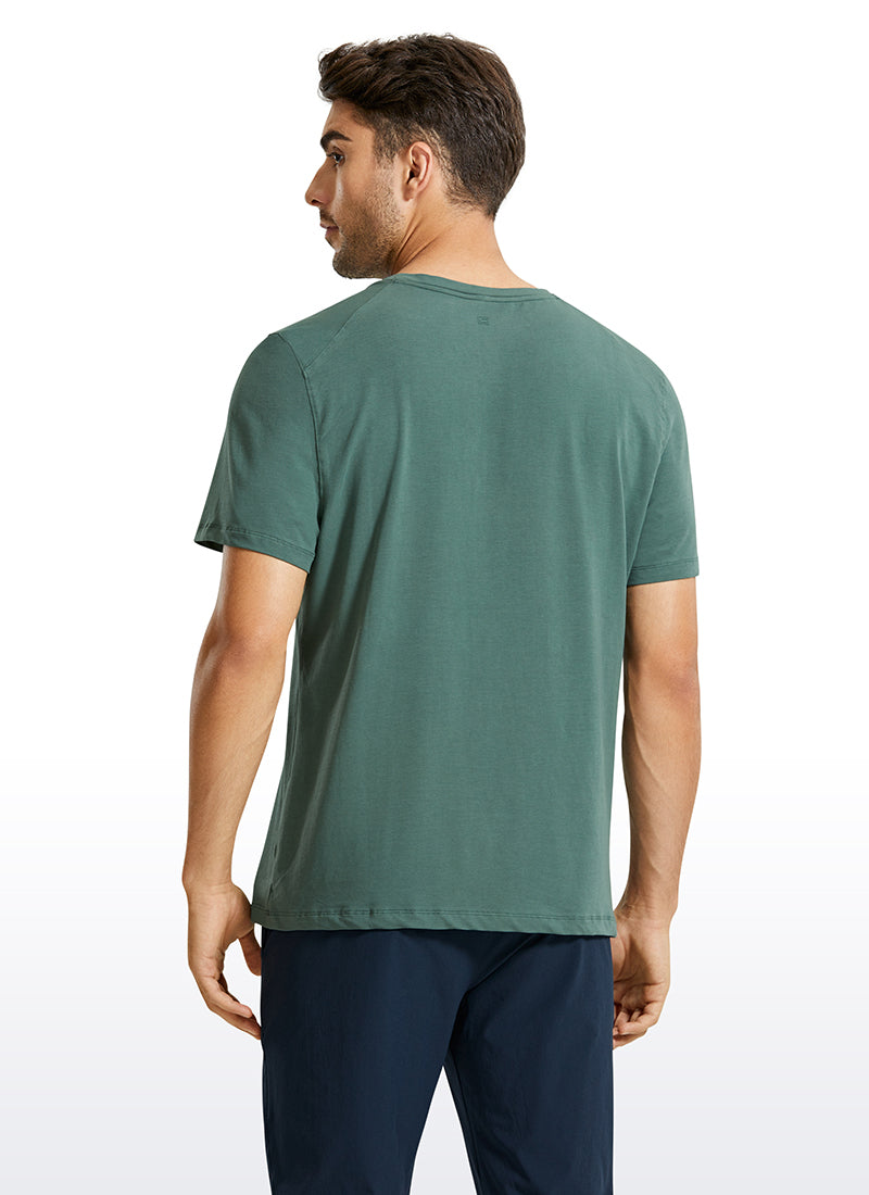 Pima Cotton Short Sleeve Round Neck