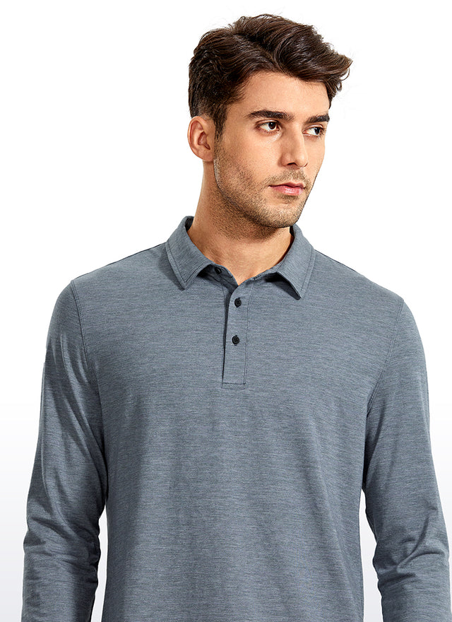 Heather Polo Long Sleeves