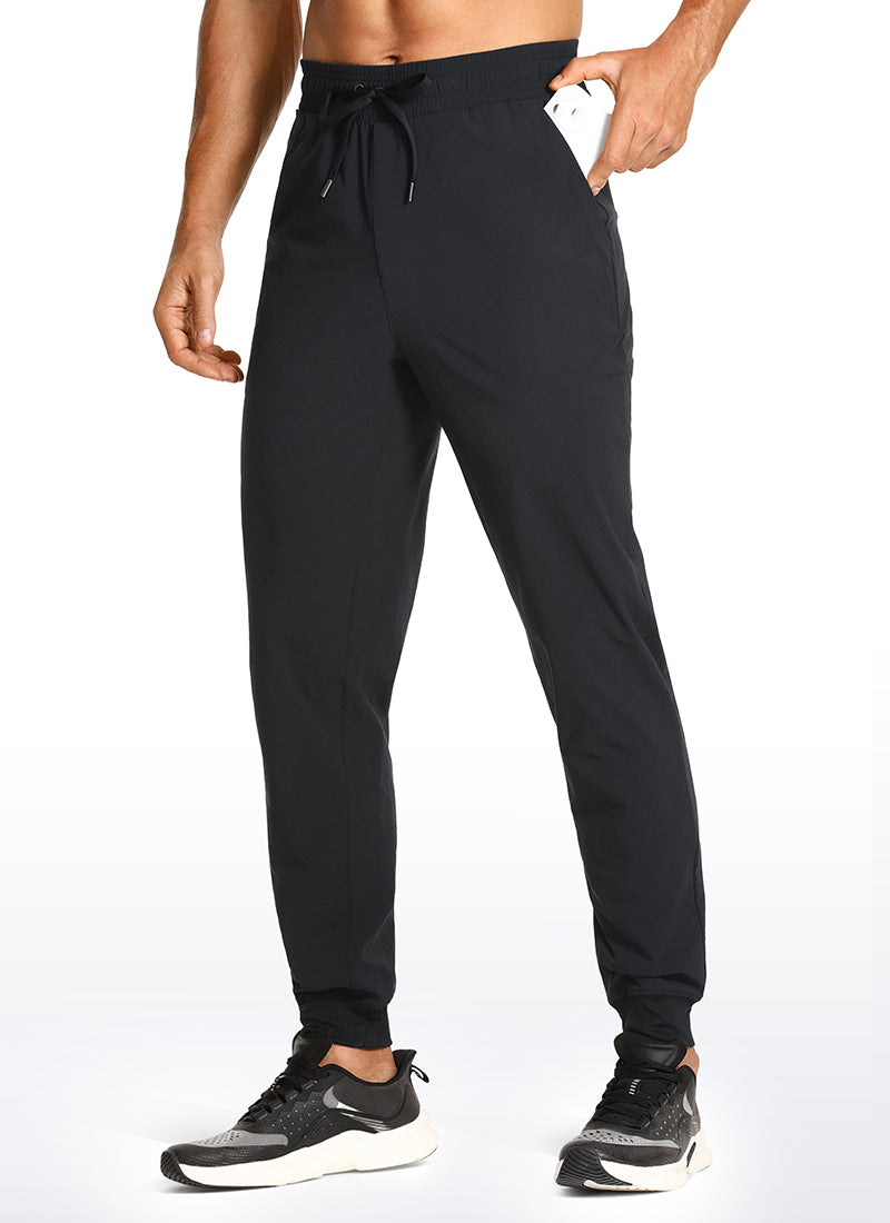 CRZ YOGA Men's Causul Relaxed Fit Lightweight Joggers Zip Pockets 29