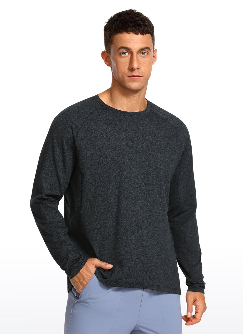 CRZ YOGA Men's Lightweight Pullover Hoodies Long Sleeve Sweatshirt
