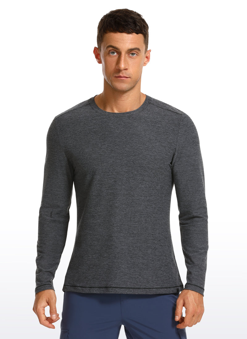 Lightweight Slim Fit Long Sleeve - Charcoal Heather