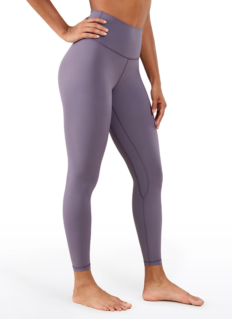 GetUSCart- CRZ YOGA Women's Naked Feeling I High Waist Tight Yoga Pants  Workout Leggings-25 Inches Purple Taupe 25'' - R009 Medium
