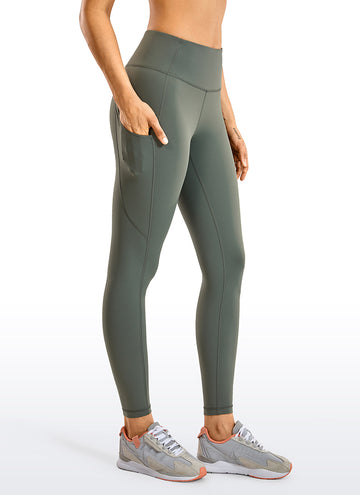 CRZ YOGA Leggings de entrenamiento Flex Sculpt para mujer de 25 pulgadas,  leggings de compresión atléticos de cintura alta con bolsillos