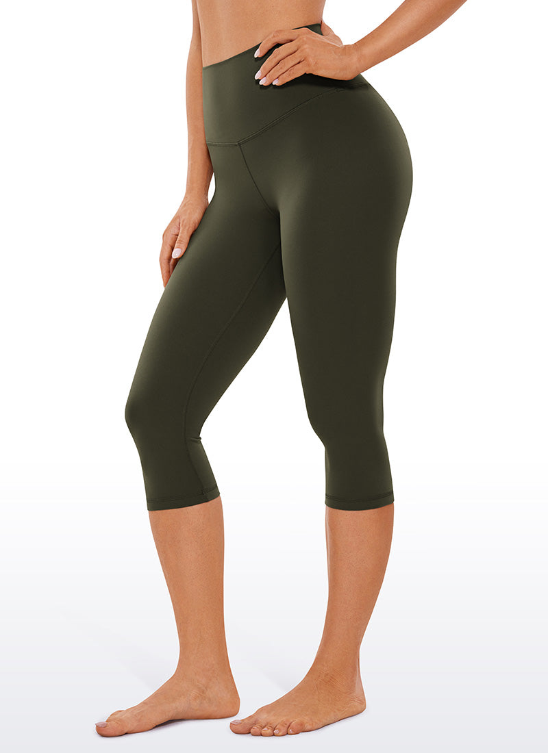 Buy Yogalicious women high rise capri leggings toadstool Online