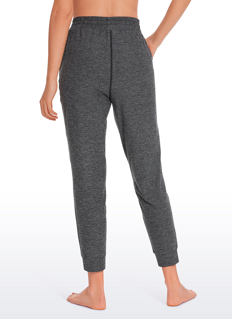 CRZ YOGA Women's Sweatpants Joggers - 26'' Lightweight Soft Lounge Yoga  Pants High Waisted Tapered Sweat Pants with Pockets Oatmeal Heather Large -  Yahoo Shopping